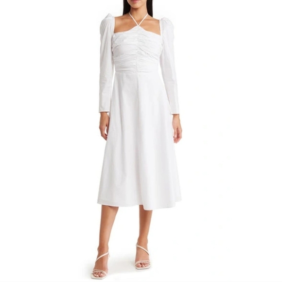 Astr the label Dresses & Skirts - ASTR THE LABEL ~‎ REVOLVE ~ Cinch Halter Neck Tie Midi Dress Size XS